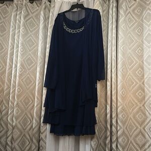 Merona Navy Long Sleeve Dress